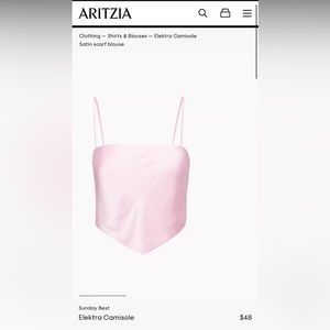 Aritizia Sunday Best Elektra Camisole - Lilac Bloom - L